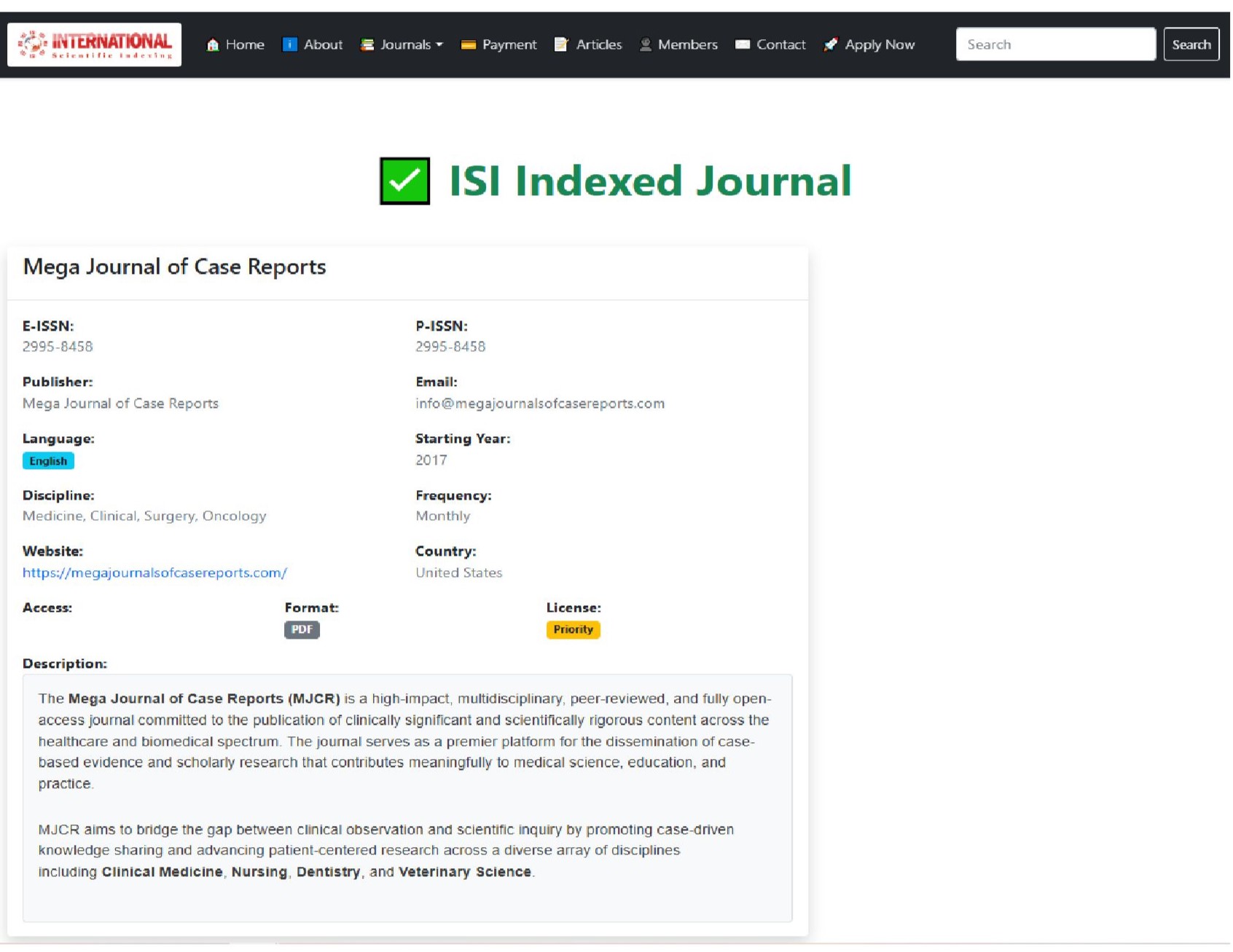 ISI Index